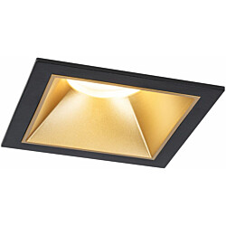 LED-alasvalo Paulmann Cole IP44 88x88mm 6W 470lm himmennettävä 2700K musta/mattakulta