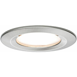 Upotettava LED-valaisin Paulmann Nova Coin Rigid, IP44, Ø78mm, 6W, 470lm, 2700K, harjattu rauta