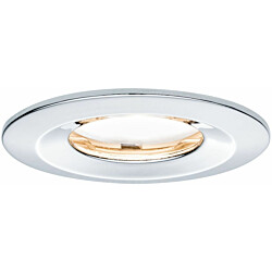 Upotettava LED-valaisin Paulmann Nova Plus Coin Rigid, IP65, Ø78mm, 6W, 470lm, 2700K, himmennettävä, kromi