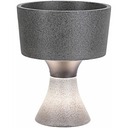 Kukkaruukku LED-valolla Paulmann Concrea, IP65, 21cm, 3000K, betoni
