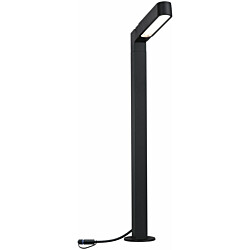 LED-pollarivalaisin Paulmann Plug & Shine Ito, IP65, 3000K, pystysuuntainen säätö, antrasiitti