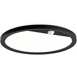 LED-paneeli ulkokäyttöön Paulmann Lamina, IP44, 28cm, 3000K, liiketunnistin, korroosionkestävä, musta