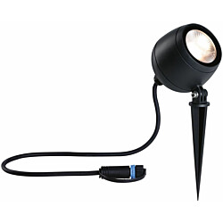 LED-puutarhaspotti Paulmann Plug & Shine Kikolo, 60°, IP65, 3000K, korroosionkestävä, antrasiitti
