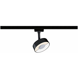 LED-spottivalaisin kiskoon Paulmann URail Circle, säädettävä värilämpötila, mattamusta