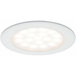 Upotettava LED-kalustevalaisin Paulmann Mirror, 2kpl, Ø65mm, 2.5W, 180lm, 3000K, mattavalkoinen