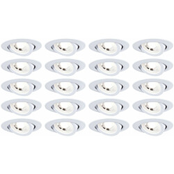 LED-alasvalo Paulmann Ø82mm kääntyvä 70° 4.8W 450lm 3000K valkoinen, 20kpl/pkt