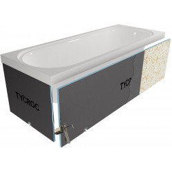 Kylpyammeen päätypaneeli säätöjalalla Tycroc BCS30, 770x600x30mm