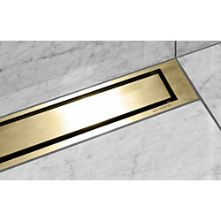 Linjalattiakaivon kansi Unidrain HighLine Colour panel 1920, messinki, 900mm