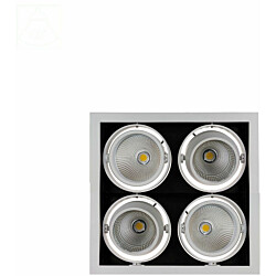 Alasvalo Spectrum Modern Day 4x1LED COB Citizen 40° 348x348x180mm 4x27W 3000K valkoinen