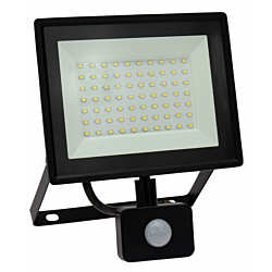 Ulkoseinävalaisin/valonheitin Spectrum Noctis Lux 3 liiketunnistimella 50W IP44 3000K 180x215x53mm musta
