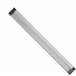 Kalustevalaisin Spectrum LED SMD 5.3W 12V 6000K IR-liiketunnistin sivussa 500x29x10mm hopea mustat päädyt