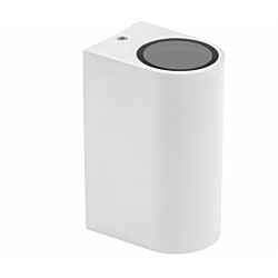 Seinävalaisin Spectrum Parete 2xGU10 ylös/alas IP54 150x73x95mm valkoinen