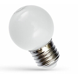 LED-lamppu Spectrum E27 pallo G45 230V 1W 6000K valkoinen