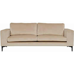 Sohva Venture Home Bolero, 3-istuttava, beige sametti