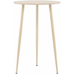 Baaripöytä Venture Home Plaza, ⌀70cm, vaalea puu