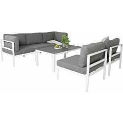 Moduulisohvaryhmä Venture Home Copacabana, 4-5 -istuttava, harmaa/valkoinen