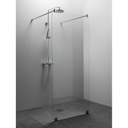 Suihkuseinä Vihtan Elegance 2, 1100mm, kirkas lasi, kromi