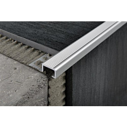Porraskulmalista Progress Profiles Probrastep, 2,7m, 12,5mm, anodisoitu hopea