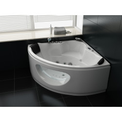 Poreamme Harma Blue Wave, 1380 x 1380 x 610 mm, valkoinen