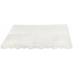 Muovilaatta SteyrTek Snow White 40x40cm, 10x30kpl