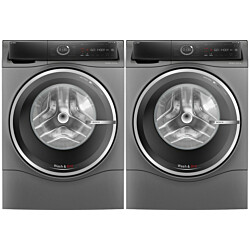 Kuivaava pesukone Bosch 2 kpl WNC254ARSN Serie 8, 60cm, 10.5/6kg, 1400rpm, antrasiitti