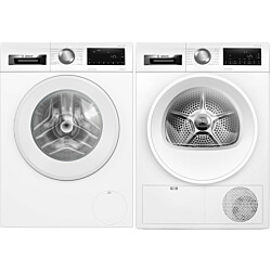 Pesukone ja kuivausrumpu Bosch WGG244ZMSN WQG242AMSN Serie 6, 10/8kg, valkoinen