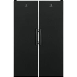 Jääkaappi ja pakastin Electrolux ERS3DE39K EUT6NE28K, 119cm, 675l, musta