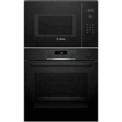 Erillisuuni ja mikroaaltouuni Bosch HRG532BB3-BFL554MB0, musta
