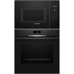 Erillisuuni ja mikroaaltouuni Bosch HBA571BB3-BFL554MB0, musta