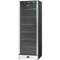 Viinikaappi Smeg SCV115GS, 59.5cm, 197 pulloa, teräs
