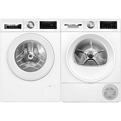 Pesukone ja kuivausrumpu Bosch WGG244ZMSN-WQG2420ASN Serie 6, 10/8kg, valkoinen