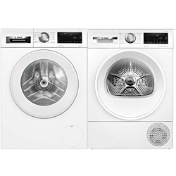 Pesukone ja kuivausrumpu Bosch WGG244ZMSN-WQG2450MSN Serie 6, 10/9kg, valkoinen