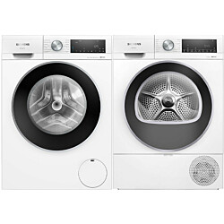 Pesukone ja kuivausrumpu Siemens WG56G2AADN-WQ42G20KDN iQ500, 9/9kg, valkoinen
