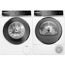 Pesukone ja kuivausrumpu Bosch WGB254A0SN-WQB245ALSN Serie 8, 10/9kg, valkoinen