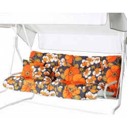 Keinun pehmustesarja Varax De Luxe/Monica/Suvi, 77B oranssikukkainen