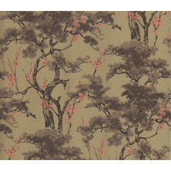 Tapetti 1838 Wallcoverings Harewood, kulta, 0,52x10,05m