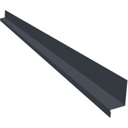 Tasakertalista Weckman seinälevy Economy, 2000mm, musta RR33