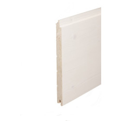 Saunapaneeli Aure Riihi, 15x215x2500mm, STS V PN OK, päätypontattu, kuusi, kuultovalkoinen saunasuoja