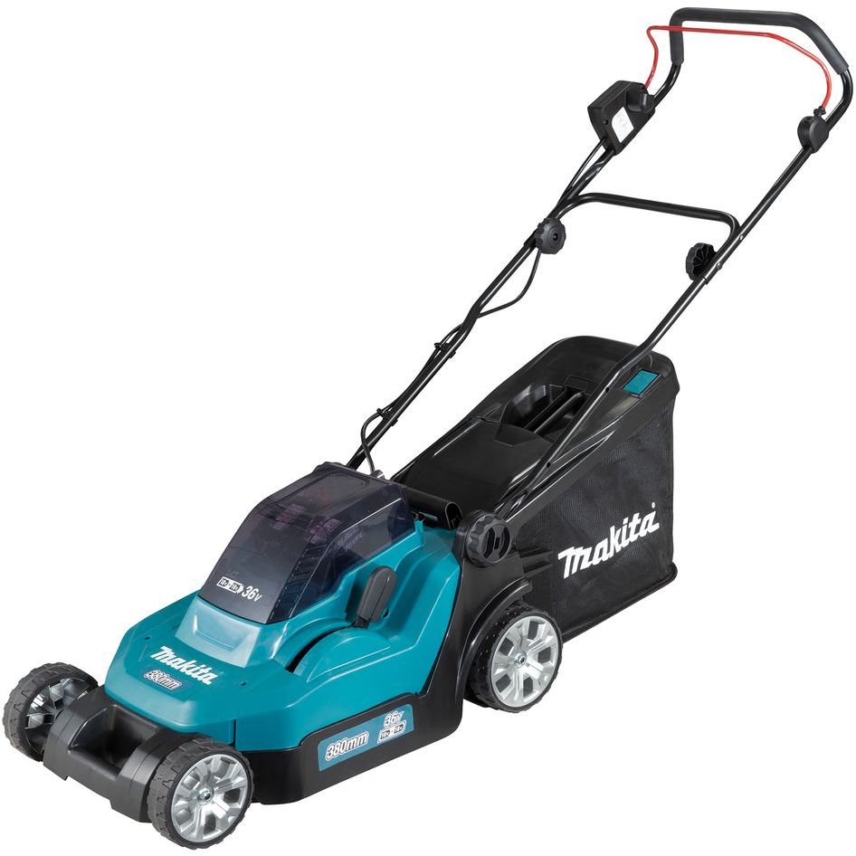Akkuruohonleikkuri Makita DLM382CM2, 560m², 2X18V, 2X4.0Ah akuilla