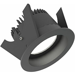 Alasvalo Illuxtron Fluxe, Ø75mm, HV-FD, 800lm, 4000K, 80°, musta