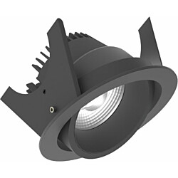 Alasvalo Illuxtron Strada, Ø90mm, HV-FD, 800lm, 3000K, 40°, musta/musta