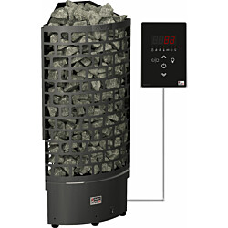 Sähkökiuas SAWO Aries Corner Black Ni2, 7.5kW, 8-12m³, erillinen ohjaus