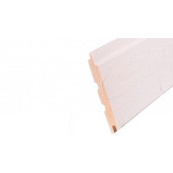 Sisustuspaneeli Aureskoski Aure STP PN Premium, 14x120x3870mm, päätypontattu, kuusi, valkolakattu