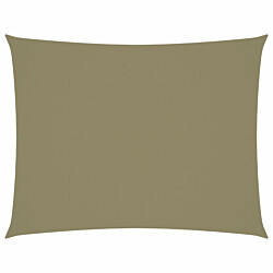Aurinkopurje Oxford-kangas suorakaide 6x8 m beige