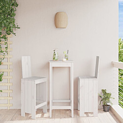 Baarijakkarat 2 kpl valkoinen 40x42x120 cm, mänty