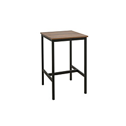 Baarikalustesetti Linento Furniture Mola 60, musta, 3-osainen