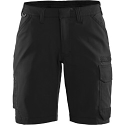 Naisten shortsit Blåkläder 7123 Stretch, musta/tummanharmaa, koko C40