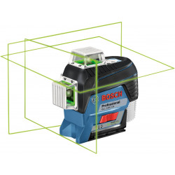 Linjalaser Bosch Professional GLL 3-80 CG, 12V, 2.0Ah akulla + L-Boxx