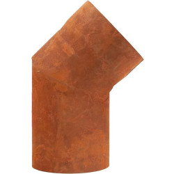 Savupiipun liitin BonFeu 10 cm pyöreä 45° teräs/ruoste