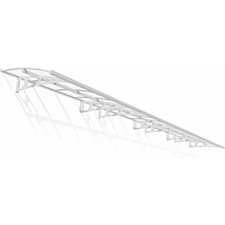 Ovikatos Palram-Canopia Bordeaux, 1.4x8.9m, valkoinen/kirkas